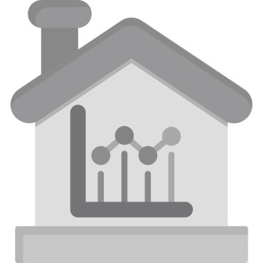 Emlak evi simgesi, vektör illüstrasyon tasarımı