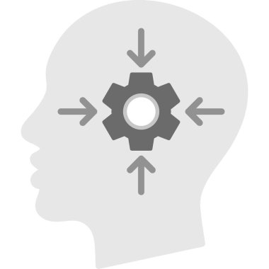 dişli düz vektör simgesi