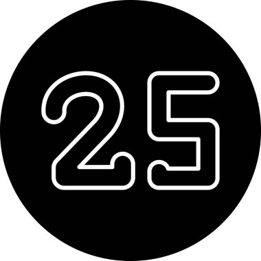 2 numaralı simge vektör illüstrasyonu