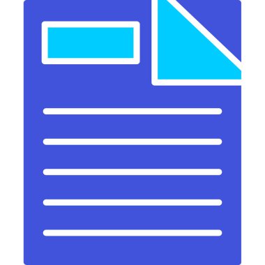 Belge. Web simgesi basit illüstrasyon