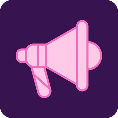 megafon simgesinin vektör illüstrasyonu