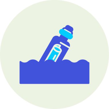 Şişe. Web simgesi basit illüstrasyon