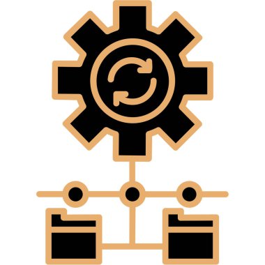 Teçhizat Web simgesi basit illüstrasyon