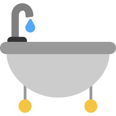 Duş. Web simgesi basit illüstrasyon