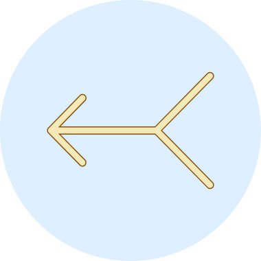 ok simgesi vektör illüstrasyonu