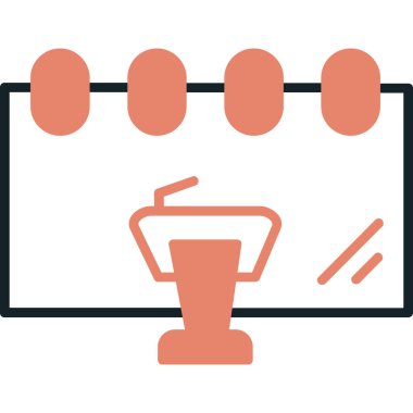 kahve fincanı web simgesi basit tasarım