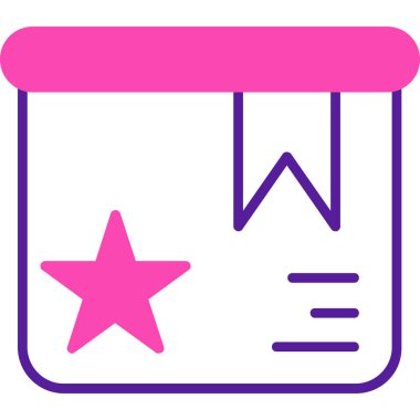 Takvim web simgesi, basit illüstrasyon