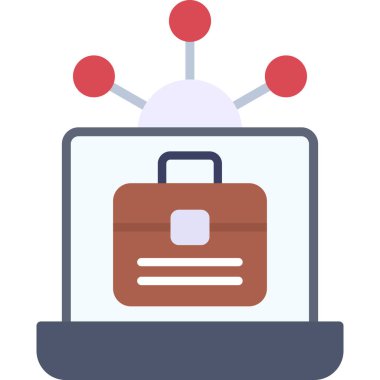 İş büyük simge vektör çizim