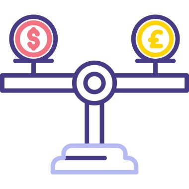 Para için. Web simgesi basit illüstrasyon