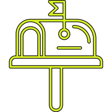 Çizgi film simgesinin vektör çizimi