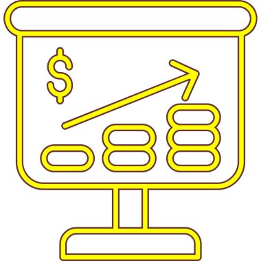 Dolar simgesi vektör illüstrasyonu