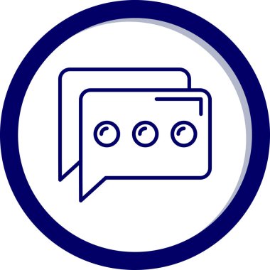 Sohbet simgesi vektör illüstrasyonu