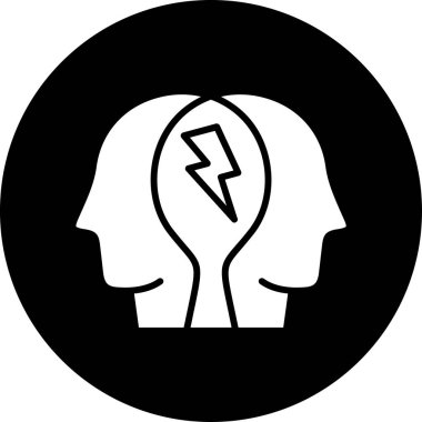 Fikir simgesi vektör illüstrasyonu