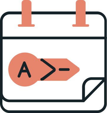 gün takvimi gün simgesi ana hat biçiminde