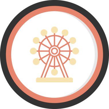 Lunapark simgesi taslak biçiminde