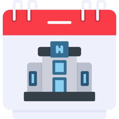 Takvim. Web simgesi basit illüstrasyon