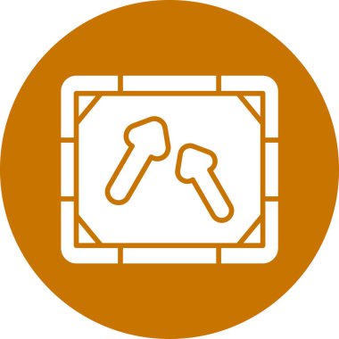 Bir araba simgesinin vektör illüstrasyonu