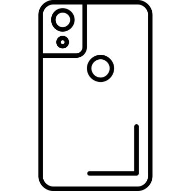 Akıllı telefon. Web simgesi basit illüstrasyon