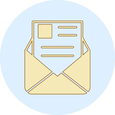 Bir harfin vektör illüstrasyonu