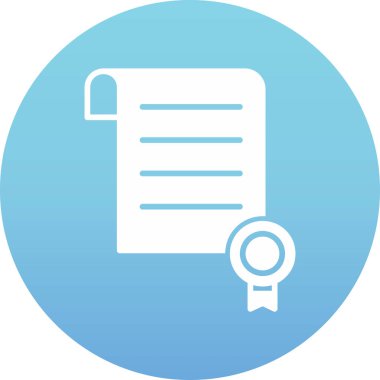 Belge. Web simgesi basit illüstrasyon