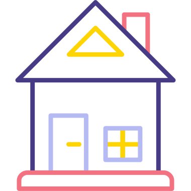 ev simgesi vektör illüstrasyonu