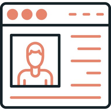 Bilgisayar simgesi olan bir adamın vektör çizimi