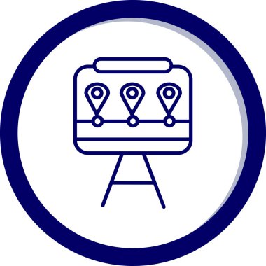 konum simgesi. Taslak çizimi. harita vektör sembolü beyaz arkaplanda izole edildi