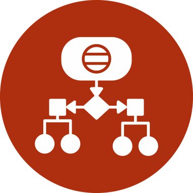 İzole edilmiş tek bir iş simgesinin vektör çizimi