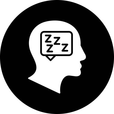 Simge uyku, illüstrasyon vektör