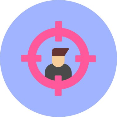 Bir kadın simgesinin vektör illüstrasyonu