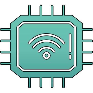 Kablosuz ağ simgesi. özet vektör illüstrasyonu