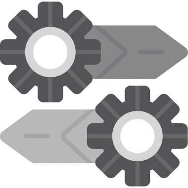 Modern dişlilerin vektör illüstrasyonu