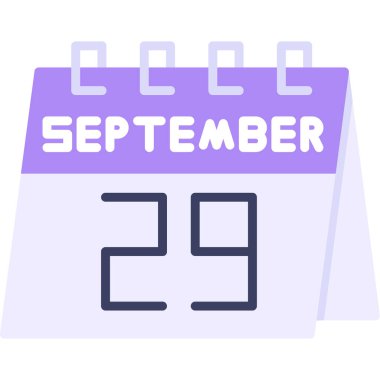 Takvim simgesi tasarımı, vektör illüstrasyonu