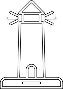 inşaat vinç simgesi ana hat biçiminde oluşturuluyor