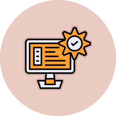 seo modern simgesinin vektör illüstrasyonu