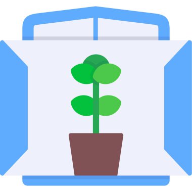 Bitki. Web simgesi basit illüstrasyon