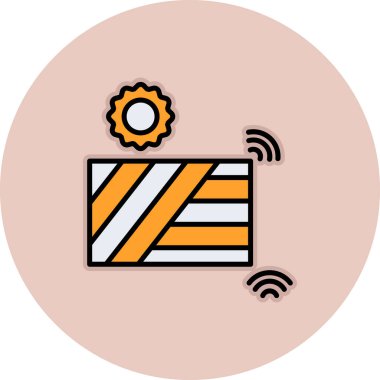 Uydu anten simgesi, özet biçimi