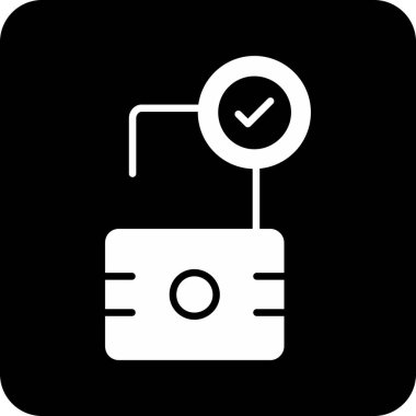 Bir pano simgesinin vektör illüstrasyonu