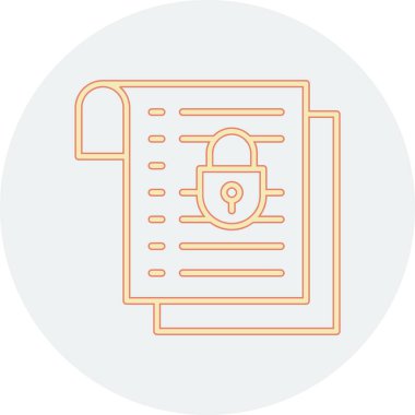 Kilit. Web simgesi basit tasarım