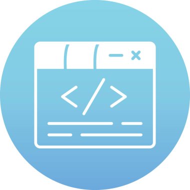 Web simgesi, basit vektör tasarımı illüstrasyonu