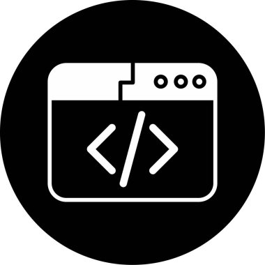 Bilgisayar simgesinin modern bir simgesinin vektör çizimi