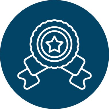 ödül simgesi soyut arkaplan gruplandırmasında izole edildi