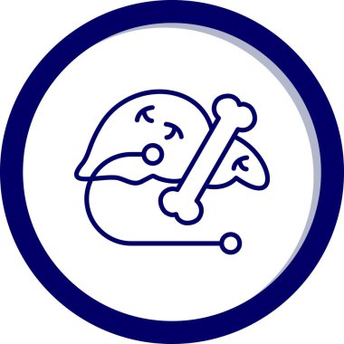 Bir motosiklet simgesinin vektör çizimi