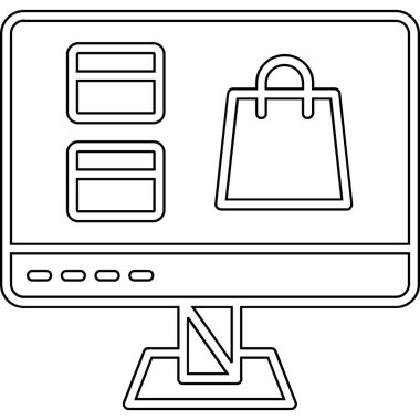 İnternetten alışveriş. Basit tasarım