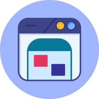 mobil uygulama web simgesi, vektör illüstrasyonu