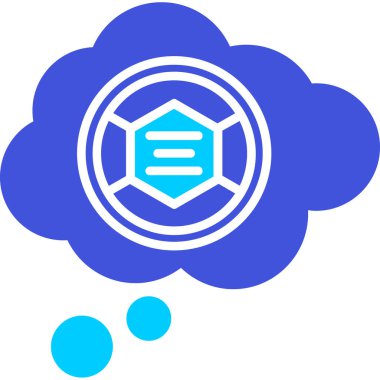 Bulut simgesinin vektör illüstrasyonu