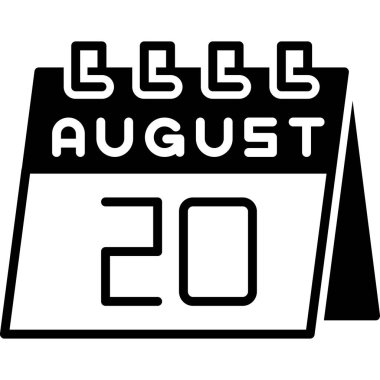 Takvim simgesinin vektör illüstrasyonu