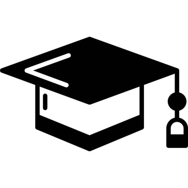 Mezuniyet kap simgesi, basit tarzı