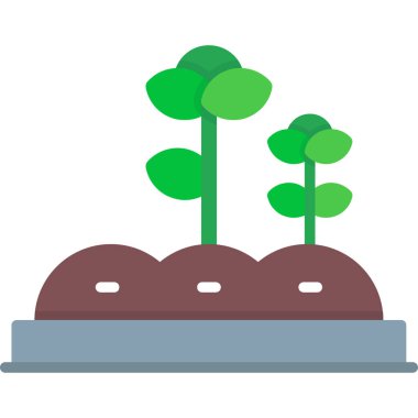 Bahçe simgesi, vektör çizimi