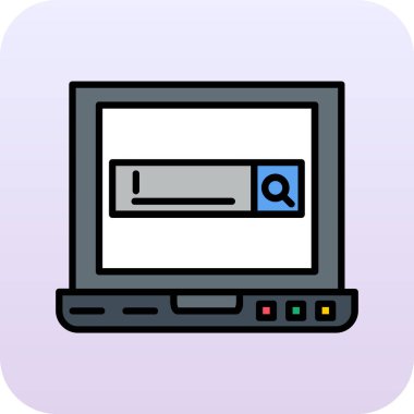 Web tarayıcı vektör simgesi